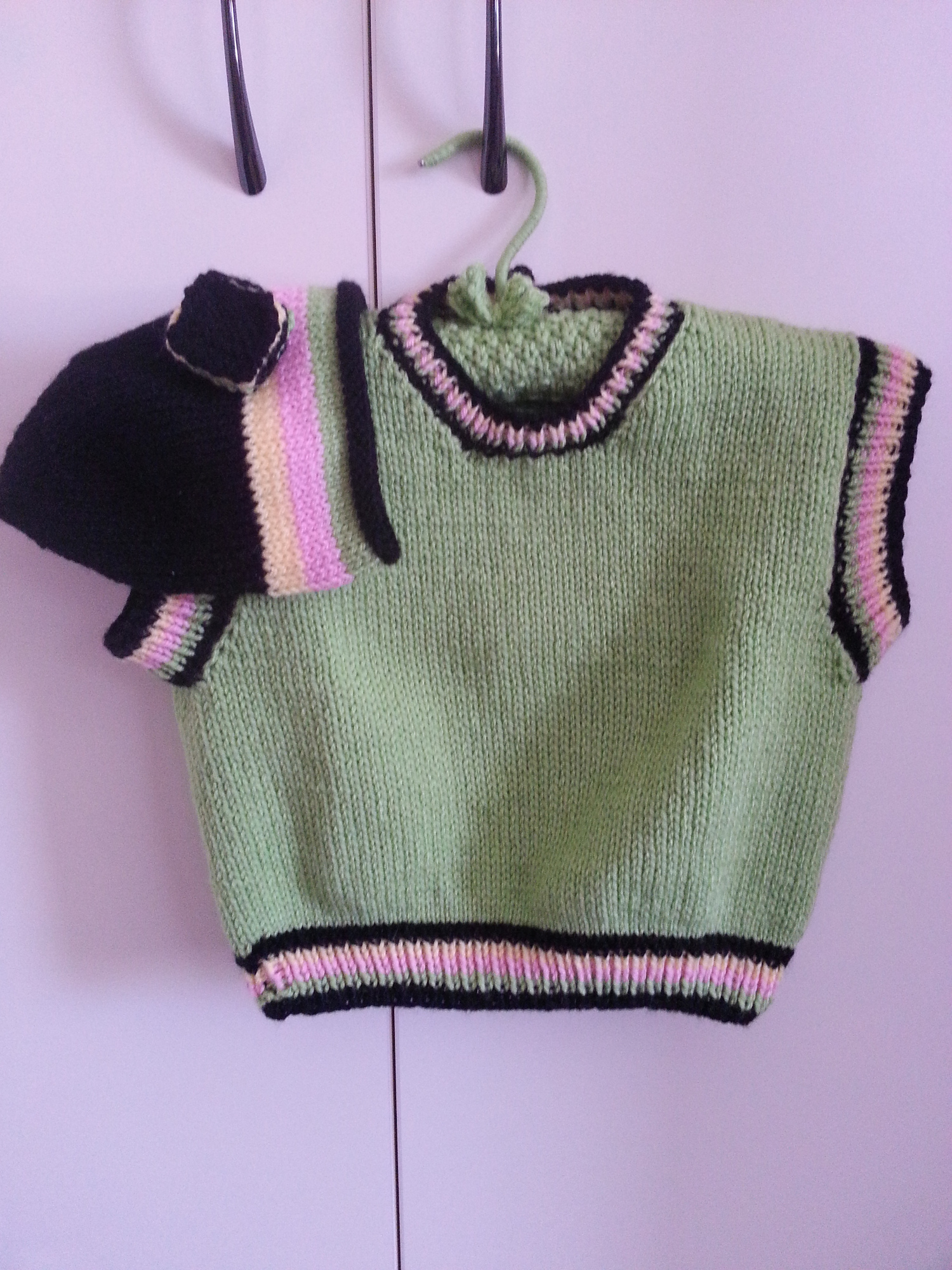 Licorice Allsorts Vest and Beanie